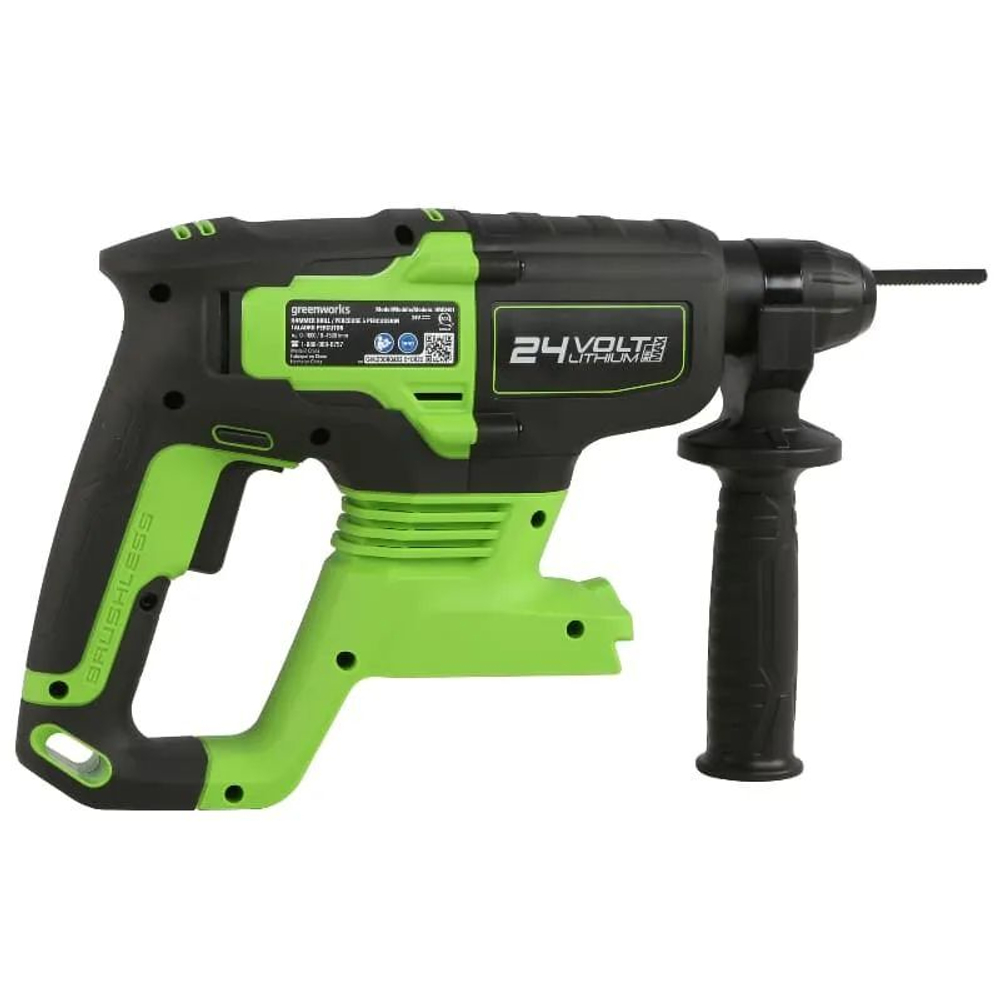 Перфоратор аккумуляторный G24HD, Greenworks 24В без АКБ и ЗУ
