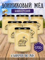 Мёд натуральный донниковый набор (6 банок по 950 г), 5700 г