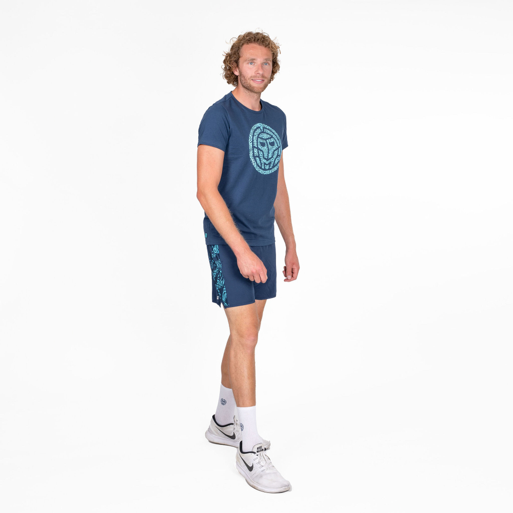 Мужское теннисное поло BIDI BADU Yosan Lifestyle T-Shirt Men - Blue