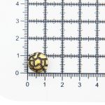 Часть кнопки Альфа (S-образная) ⌀12 мм (A-часть), 5/12 латунь мет.BRASS панцирь, 20 шт