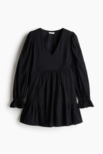 Хлопковое платье-туника — Чёрный — H&M 1282310