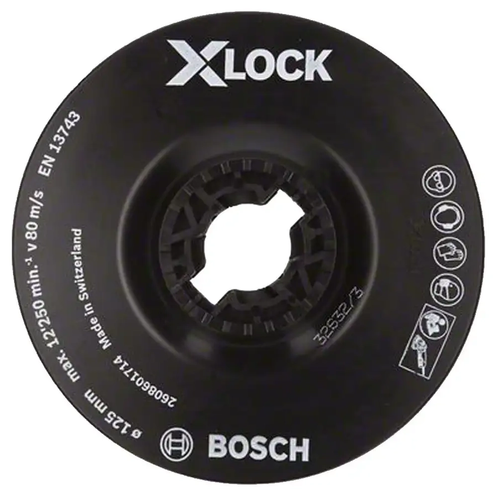 Опорная тарелка X-LOCK 125 мм, мягкая. BOSCH 2608601714