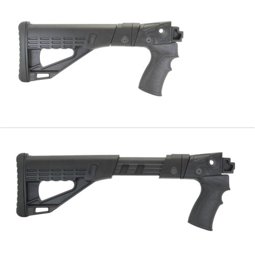Телескопический приклад на Сайгу 20, DLG Tactical. Черный