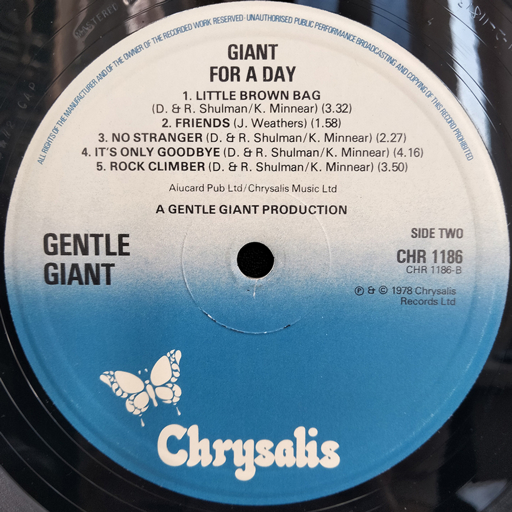 Gentle Giant / Giant For A Day (LP)