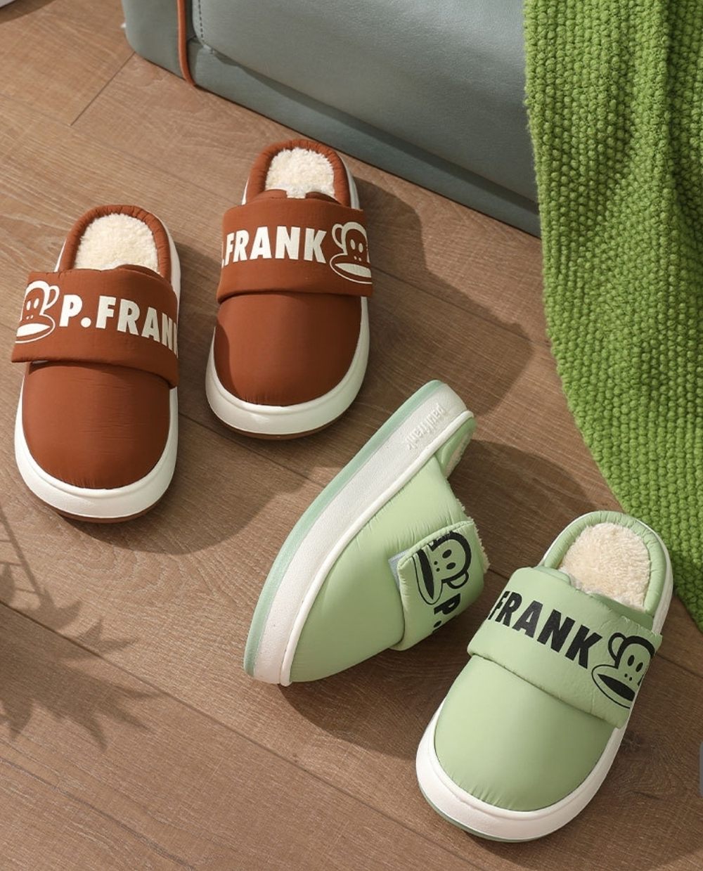 Домашние тапочки Paul Frank Strap (Green)