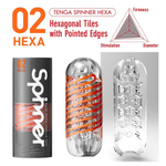 Мастурбатор SPINNER Hexa (Цвет: оранжевый)