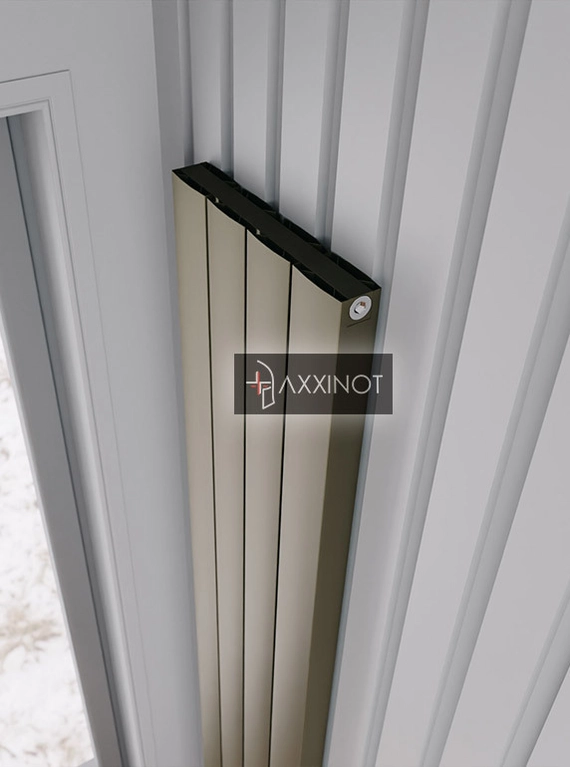Axxinot Barkas V 1500 - вертикальный алюминиевый радиатор высотой 1530 мм