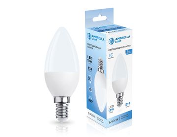 Светодиодная лампа Свеча LED C37 13W IC E14 6400K 175-265V 371316 Bulbing Ambrella