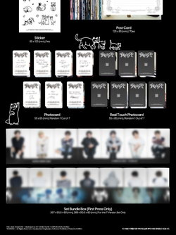 Альбом ALPHA DRIVE ONE - UNBREAKABLE : BEAST 2nd Mini Album HISSING 7 Version SET