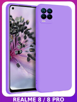 Мягкий Soft Touch чехол из силикона для REALME 8 / 8 PRO с бархатной подкладкой