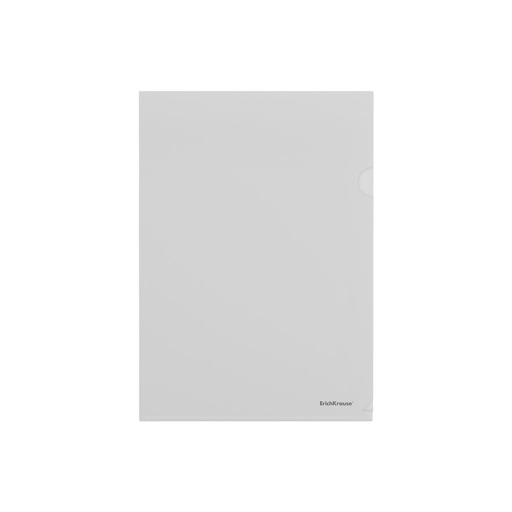 Папка-уголок Erich Krause, A4, 220х310 мм, 120 мкм, прозрачная, "Fizzy Clear"