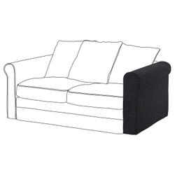 IKEA GRÖNLID  (ИКЕА ГРЁНЛИД)  -  Чехол на подлокотник - Хилларед антрацит
