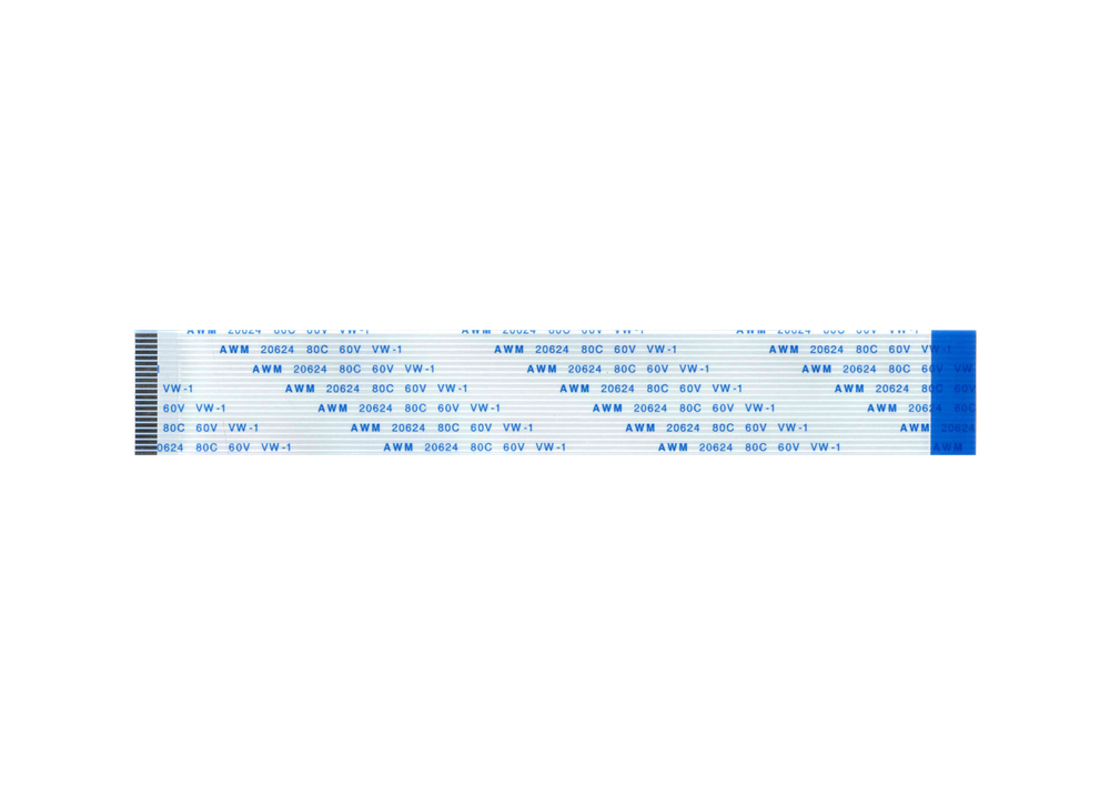 Шлейф 22 pin, 20 см, шаг 1 мм FFC, обратный Б
