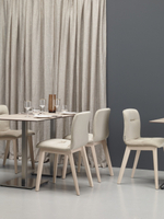 Стул с обивкой Scab Design Natural Alice Pop, беленый бук, слоновая кость