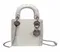 Сумка Dior Lady Dior, модель мини-формата белый