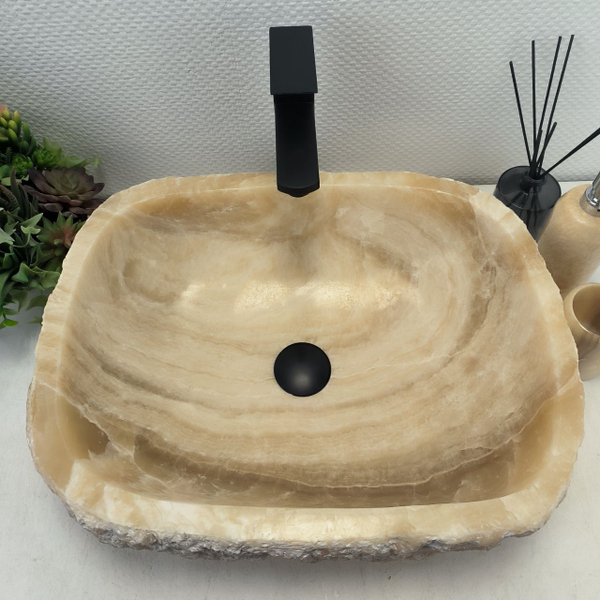 Раковина из оникса Erozy BL EO-62536 52x41x14 из натурального камня