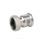 Муфта сталь нерж AISI 316L Дн 15х1/2" Ру16 пресс/нак/гайка Inoxpres RM 183015012