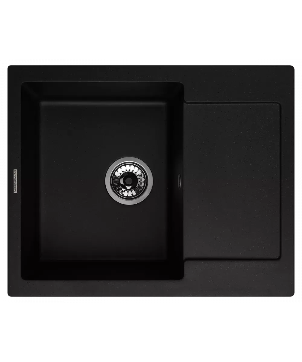 Кухонная мойка Kuppersberg MODENA 1B1D BLACK фото 