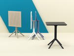 Стол пластиковый складной Siesta Contract Sky Folding Table 60, темно-серый