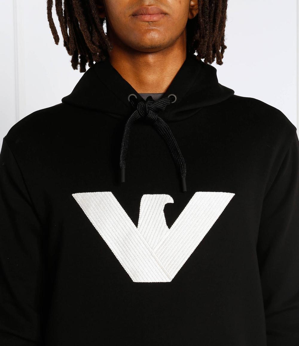 Худи Emporio Armani - черный(6L1MP6 1JHSZ)