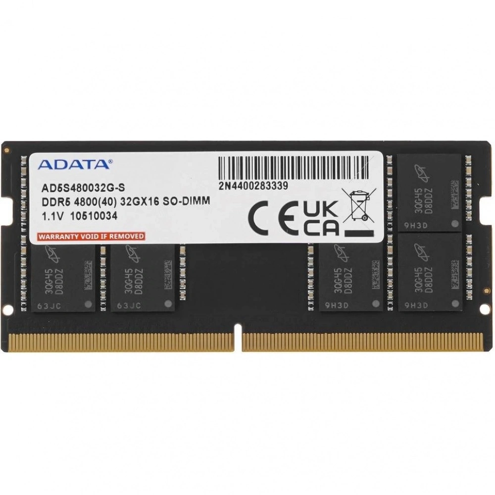 Память оперативная A-Data 32GB DDR5 4800 SO-DIMM (AD5S480032G-S)