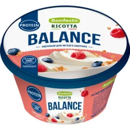 Сыр Мягкий Bonfesto Balance Ricotta 25% 220 г.