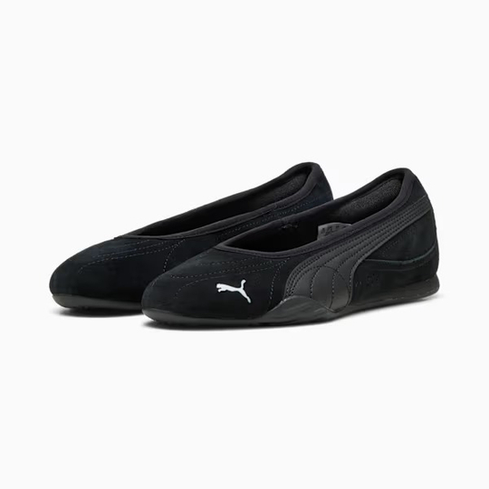 PUMA Женские кроссовки-балетки Catch Soleil, черный