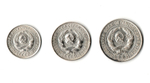 Набор монет 20, 15, 10 копеек 1927 г. 3 шт XF