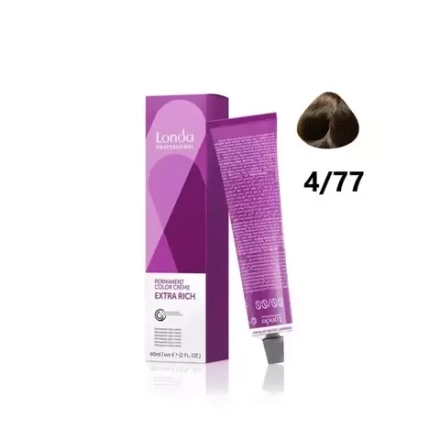 Londa Color стойкая крем-краска, 4/77 шатен интенсивно-коричневый, 60мл