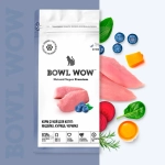 Сухой корм для котят, с курицей и черникой  BOWL WOW 400 г