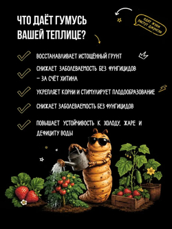 Удобрение для тепличных растений, зоогумус