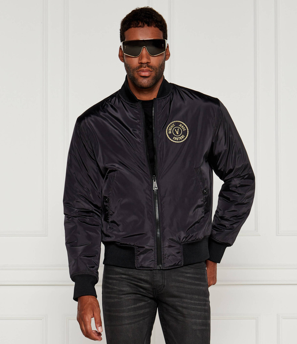 Двухсторонняя куртка бомбер Versace Jeans Couture - черный(77GASD07CQD54)