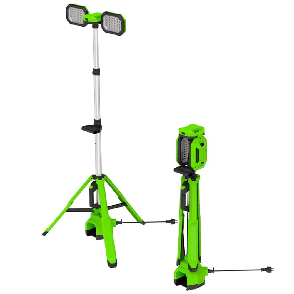 Мачта осветительная аккумуляторная Greenworks, Арт.3503207, 24V /110-240V, 3000 лм