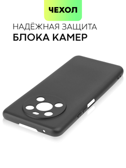 Чехол BROSCORP для Honor X9 оптом (арт. HW-HX9-COLOURFUL-BLACK)