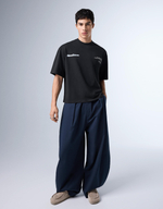 Мужская футболка boxy fit с надписью в уличном стиле - BERSHKA