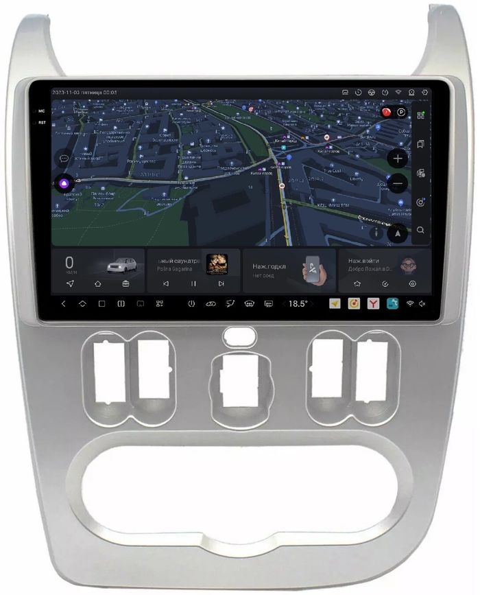 Магнитола для Renault Logan/Sandero 2009-2014 - Kuberg DUDU7 SF-9944 QLed+2K, Android 13, Быстрейшая, UIS7870 (DUDU7), CarPlay, SIM-слот
