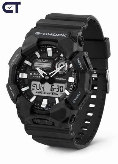 CASIO GA-010-1ADR G-SHOCK мужские наручные часы — ударопрочная аналогово-цифровая модель с 10-летней батареей