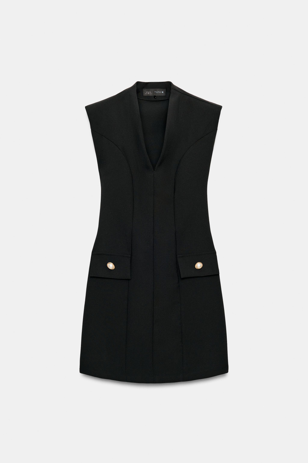 КОРОТКОЕ ПЛАТЬЕ С ПОДПЛЕЧНИКАМИ — ZARA