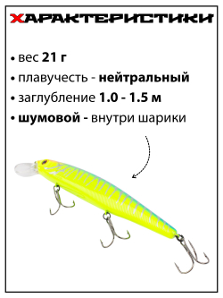 Воблер Минноу MAGSQUAD, 128 мм, 21 г, цвет #19