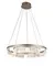 Люстра подвесная светодиодная NewRgy 3330/600 BRUSHED GREY GOLD, 85 Вт, серая