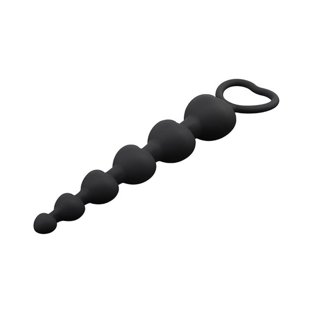 Анальные бусы Elite Lover's Beads (Цвет: черный)