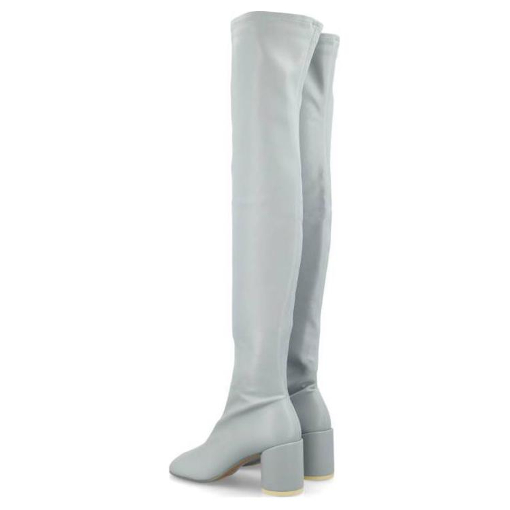 MM6 Maison Margiela Anatomic Over the knee Boots 7cm Women"s Blue