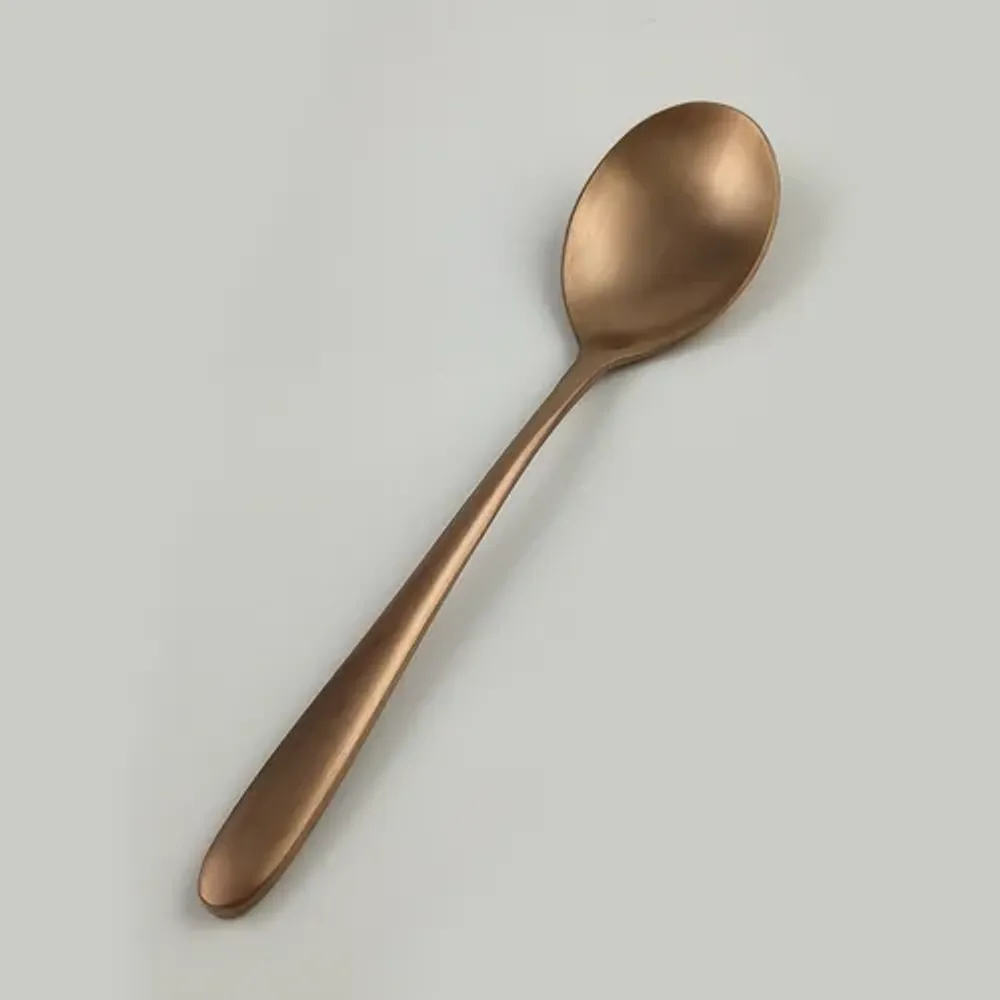 Ложка столовая 21 см матовая цвет светлая медь PVD Alessi-Copper P.L. [12]
