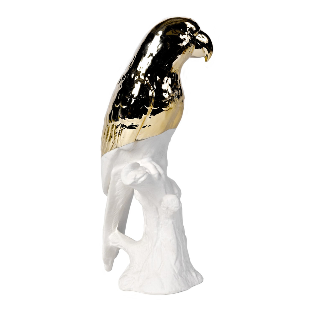 Статуэтка Parrot white/gold