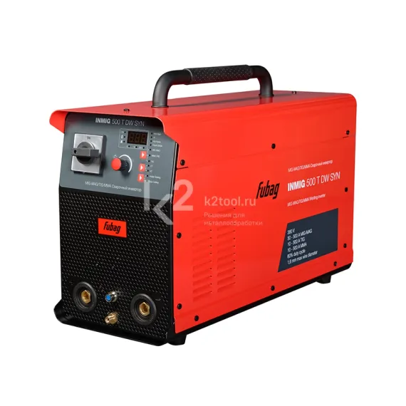 Сварочный полуавтомат инвертор Fubag INMIG 500T DW SYN PULSE + DRIVE INMIG DW SYN PULSE + горелка FB 500, 3 м + блок охлаждения + шланг-пакет 5 м