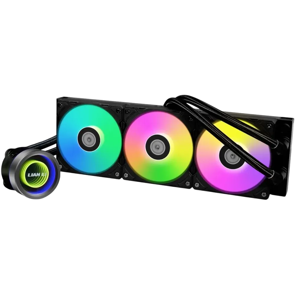 Жидкостное охлаждение Lian Li GA II Trinity 360 Black ARGB (GA2T36B) (G89.GA2T36B.R0) PWM