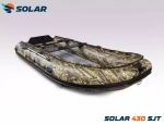 Лодка надувная моторная solar-430 super jet tunnel