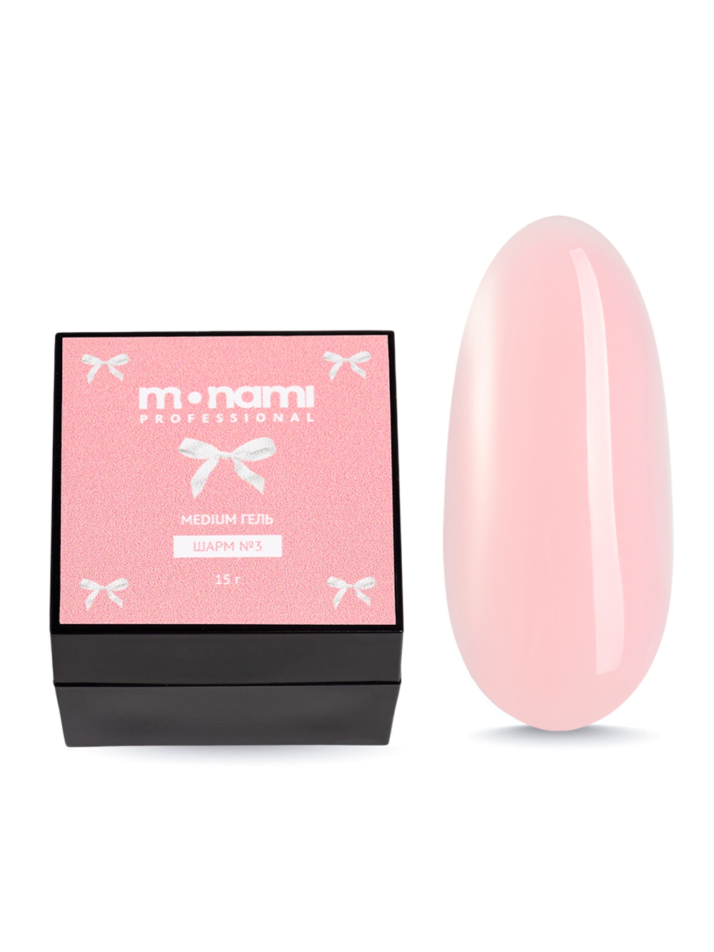 Monami Medium Gel - Гель для моделирования ногтей Шарм №3, 15гр