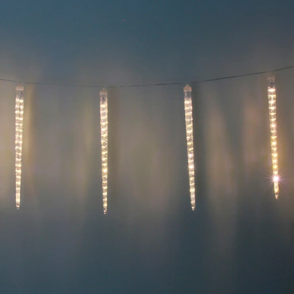 Гирлянда для улицы «Сосулька» 3,0 м*42 см 288 ламп LED, IP-54, Теплый белый (8 трубок)