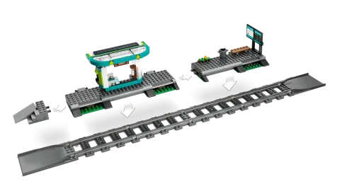Конструктор LEGO City 60423 Троллейбус и станция